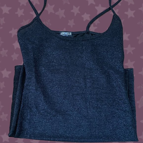 NWT BLACK BODYCON SPARKLY DRESS - Picture 3 of 4